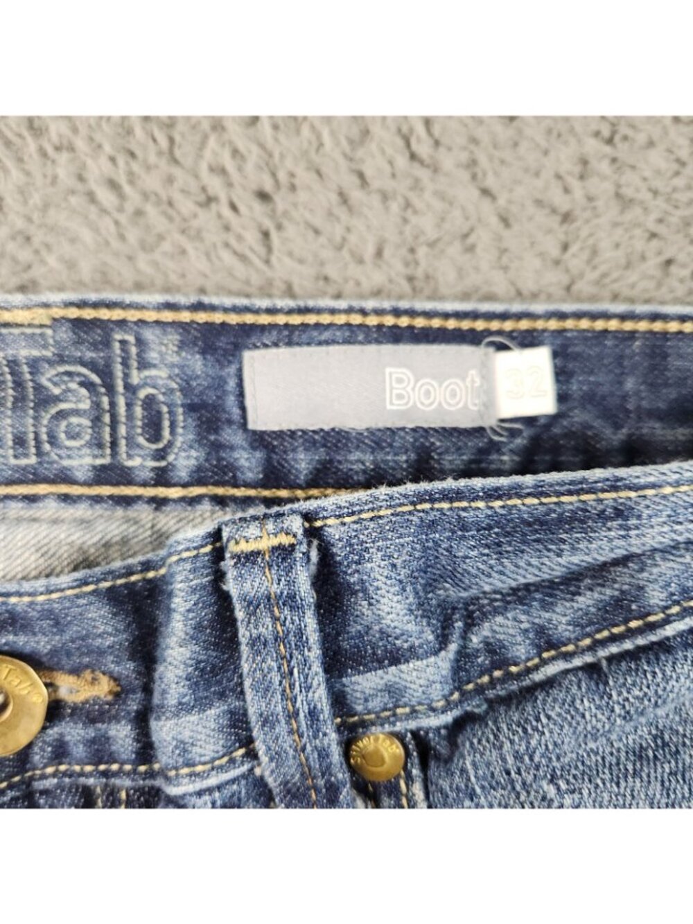 Levis Silvertab Jeans Mens 32x34 Blue Boot Wide Leg Baggy Y2K  '09 Skate Faded - Picture 7 of 12